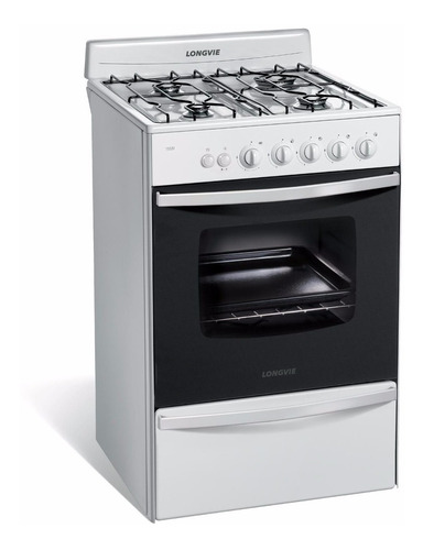 Cocina Longvie 13331bf 56 Cm Blanca Parrilla Autolimpiante