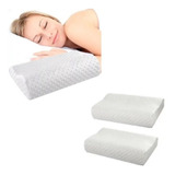 Pack X2 Almohada Ortopedica Almohada Cervical Memoria Latex