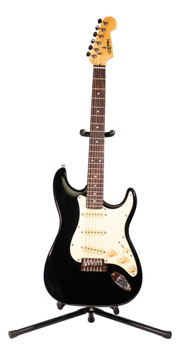 Logan Guitarra Eléctrica Tipo Stratocaster Vintage Negra