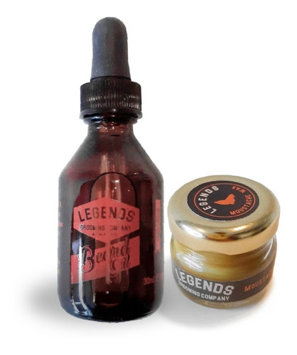 Aceite Para Barba Cafe Cera Bigote Cafe Combo Barber Legends