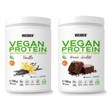 2 Proteinas Veganas (no De Soja) Weider Chocolate/vainilla