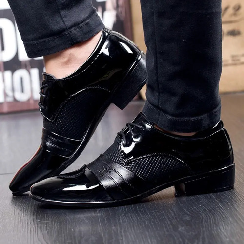 Zapatos Caballero Formales Casuales Negros Para Hombre