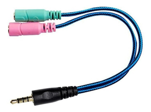 Cable Adaptador Auricular Con Microfono 2 St A Macho 4 Cont