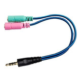 Cable Adaptador Auricular Con Microfono 2 St A Macho 4 Cont