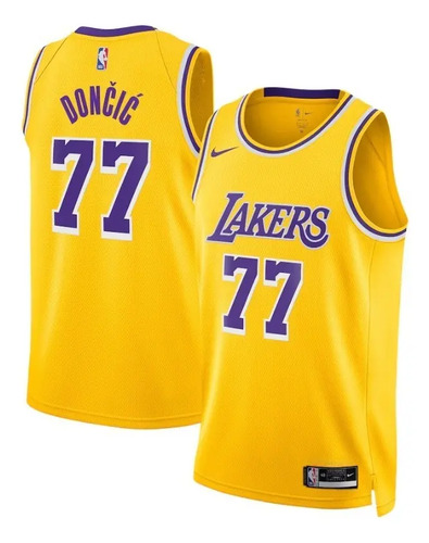 Jersey Nba Lakers Doncic Yellow | Meses sin interés