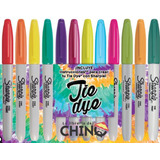 Kit De Fibras Sharpie Marcadores Tie Dye X12 Colores Blister