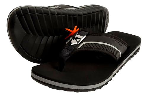 Chinelo Kenner Kivah Slot Preto E Vermelho Original