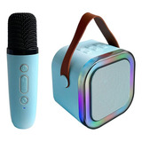 Mini Parlante Karaoke Portátil Bluetooth Con Micrófono