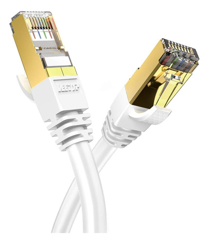 Cable Ethernet Cat8 Veetop, Paquete De 6, 40 Gbps, 2000 Mhz,