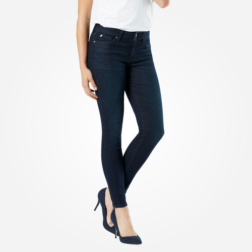 Pantalón Mujer Denizen Mid-rise Skinny Den Blue Empire Den