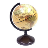 Globo Terraqueo 14 Cm Diametro Base Plastico Antiguo Mapa