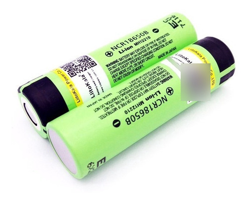 Pack 2 Pilas 18650 3.7v 3400mah Liitokala Ncr18650b