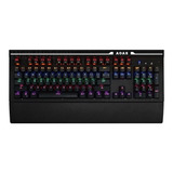 Teclado Gamer Aoas As-808 Qwerty Inglés Us Color Negro Con Luz Rgb