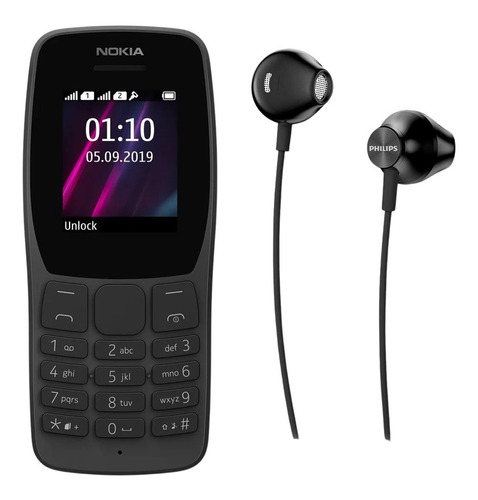 Celular Simples Nokia 110 Ligações Jogos Fotos + Fone