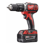 Taladro Atornillador Percutor 18v Milwaukee M18 1/2 Maletin Color Rojo