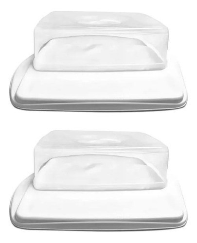 Set X 2 Campana Rectangular Tapa Facturas Tortas Sanwichs