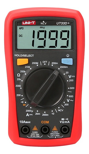 Multimetro Digital Tester Ac/dc(v) 600v _ Dc(a) 10a Uni-t