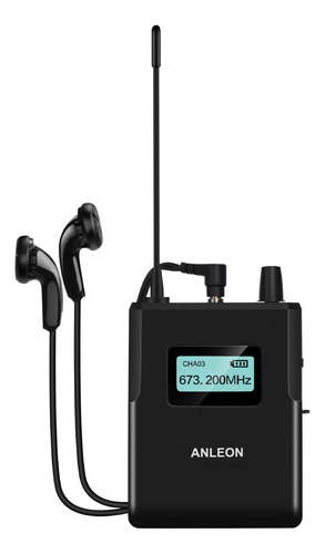 Anleon S2-r Bodypack Receptor Inalámbrico Sistema Monitoreo