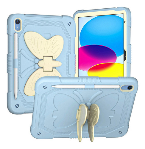 Funda For Samsung Tab A8 Soporte De Silicona For Mariposas