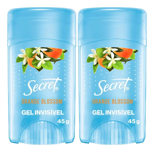 Desodorante Gel Secret Orange Blossom 45g 2 Unidades