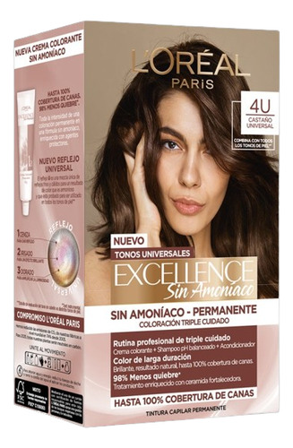 Coloracion Permanente Excellence Sin Amoníaco Loreal Kit