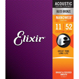 Elixir Cuerdas De Bronce Para Guitarra Ac & Uacute;stica 80/