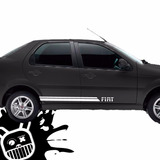 Calco, Ploteo Decorativo Lateral Slash Fiat Siena !