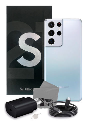 Samsung Galaxy S21 Ultra 5g 128 Gb 12 Gb Ram Plata Con Caja Original 