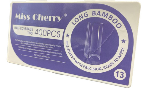 Tips Miss Cherry Long Bamboo Recto Transparente #13