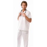 Uniforme Medico/pijama Quirurgica Blanco Para Hombre Strech 