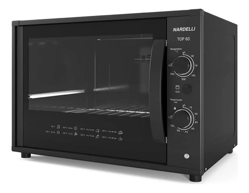 Forno De Bancada Elétrico Nardelli Top 60 60l Preto 220v