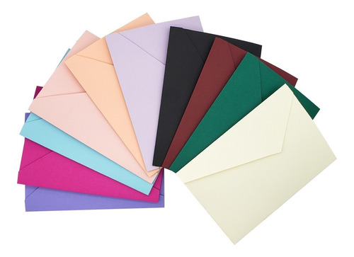 50 Sobre Folder Invitaciones Cart. Mate De Color 11 X 15 Cm