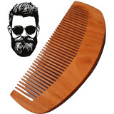 Pente De Madeira Para Barba Cabelo Bigode Bolso