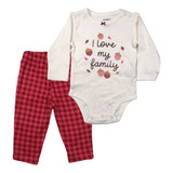 Conjunto2 Piezas De Pantalón Y Body I Love My Family Carters