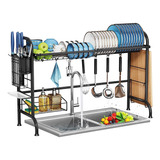 Moukabal Sobre El Fregadero Dish Drying Rack, Large Stainles