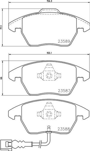 Pastillas Freno Mintex Para Volkswagen Vento  Para Audi A1 A Foto 2