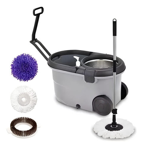 Balde Perfect Mop Pro 360 Inox C/3 Refis