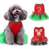 Vestido Para Perritas Navideño Ropa De Navidad  Princesa