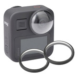 2 Lentes Proteção Riscos Queda Câmera Para Gopro Max 360