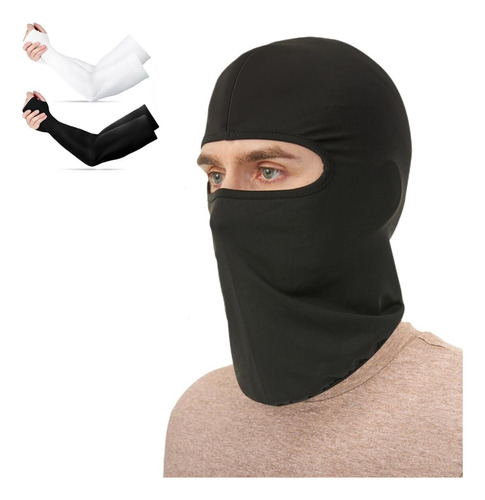Máscara De Protección Uv Ice Silk, Protección Solar Upf 50+