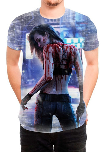 Cyberpunk 2077 Camiseta De Jogos Games Personalizado 1 