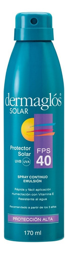 Protector Solar  Dermaglós  Fps 40 40fps  En Spray Continuo 170ml