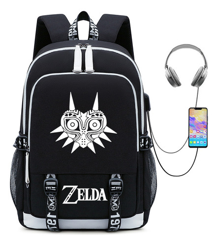 Mochila The Legend De Zelda Zelda Legend Recargable Por Usb