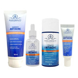 Kit Limpeza De Pele Oleosa Acne Completa + Serum Facial 