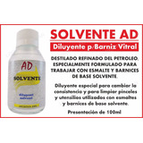 Solvente Ad Diluyente Para Barniz Vitral Laca De Vidrio