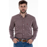 Camisa Xadrez Bordô De Homem Country Para Rodeio Trabalho
