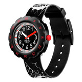 Reloj Flik Flak By Swatch Goal Niños Futbol 30mts Zfpsp064 Color De La Malla Negro Color Del Bisel Negro Color Del Fondo Negro