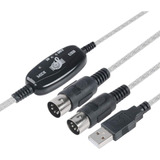 Cable Adaptador Audio Sonido Teclado Interfaz Midi Usb