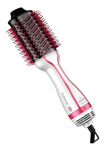 Escova Secadora Alisadora Gama Glamour Pink Brush 3d 1200w 