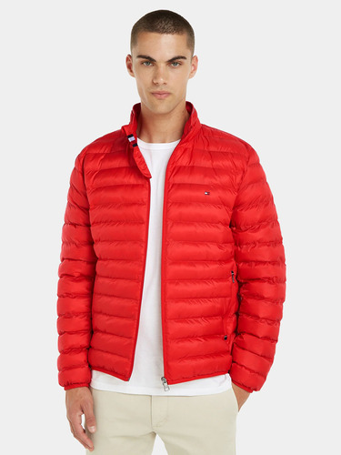 Parka Packable Light Warm Hombre Tommy Hilfiger Rojo